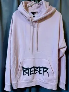 H&M Justin Bieber パーカー XL ピンク
