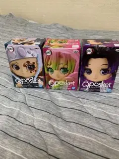 Qposket 3体セット　鬼滅の刃　胡蝶しのぶ　甘露寺蜜璃、宇髄天元