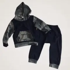 迷彩柄フーディ&パンツセット◆送料無料