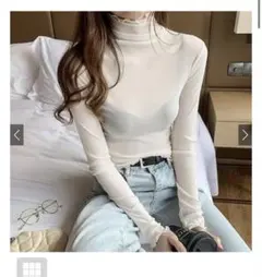 GRL タートルネックメロウシアートップス[dk867]