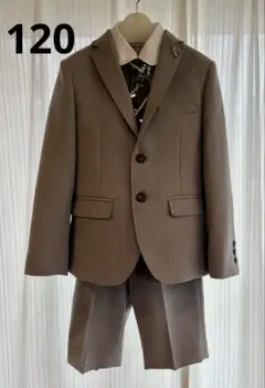 petit main（プティマイン）のグレージャケットセット　120 美品