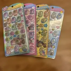 ✴︎正規品✴︎うるちゅるポップシール　おぱんちゅうさぎ　んぽちゃむ　4枚セット