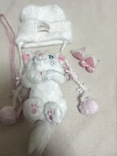 ディズニーマリーちゃんポシェット・ニット帽・ヘアピン3点セット