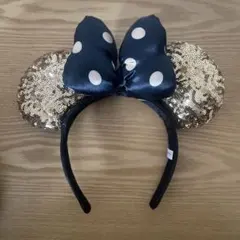 ディズニー カチューシャ スパンコール ゴールド