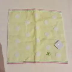 クレージュ　タオルハンカチ ドット　水玉　タグ付き
