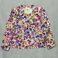 00's vintage ノーカラージャケット 花柄 アーカイブ グランジのサムネイル