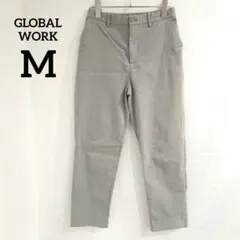 GLOBAL WORK 【M】 テーパードパンツ　ストレッチ　ライトグリーンのサムネイル