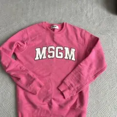 MSGM ピンク ロゴスウェット XSのサムネイル