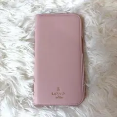 LANVIN en Bleu iPhone14ケース 手帳型 ピンクのサムネイル
