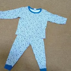 PETIT BATEAU ベビーパジャマ 2点セット 86cm　青　緑のサムネイル