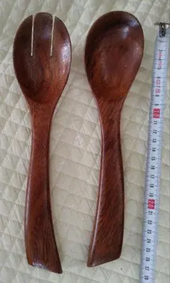 木製 サラダサーバー 2本セット