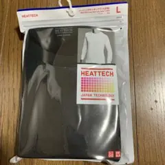 HEATTECH クルーネックＴ (9分袖) ブラック L