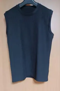 ブラック タンクトップ ノースリーブ　Lサイズ
