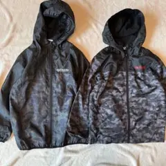 2点まとめ売り　OUTDOOR キッズ140 ナイロンジャージ防寒防水アウトドアのサムネイル