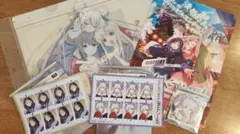 超かぐや姫　ヤチヨ　ステッカー、クリアファイル、キャラバッチ　5点セット