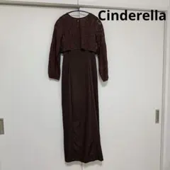 Cinderella ブラウン　Mサイズ　ブラウス付き　キャミソールワンピースのサムネイル