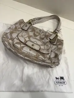 COACH コーチ シグネチャー トートバッグ ベージュ 大容量 保存袋付き