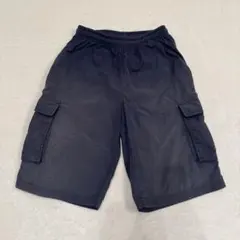 PUMA プーマ ナイロン ハーフパンツ ネイビー Y2Kスタイル