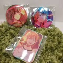 プロセカ 東雲絵名　東雲彰人　 缶バッジ 10C 　スクエア缶バッジ　夏祭り