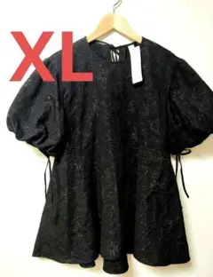 新品 GU バルーンスリーブチュニック by rokh ロク ブラック 黒 XLのサムネイル