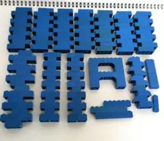 青いブロックセット 　レゴ　200個　おまけ付