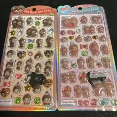 うるちゅるシール モンチッチ ポップシール 2シートセット