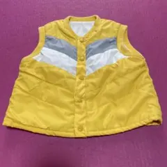 ベビーベスト イエロー グレー