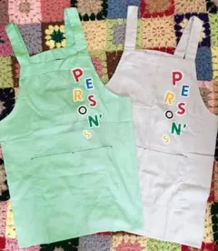 美品　H型 エプロン 2点　PERSON’S　パーソンズ　レディース　子供用のサムネイル