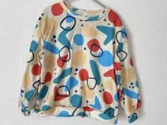 カジュアル　カラフル　プリント　トレーナー