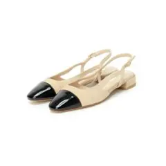 SLOBE IENAパテントバックスリングパンプス　ベージュ新品未使用のサムネイル