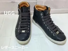 【UGG】サイドジップレザースニーカー　23.5㎝