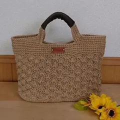 ＊ハンドメイド＊　麻ひもバッグ