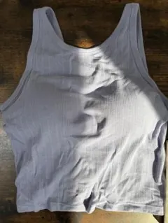 GU ブラフィールクロップドアメリカンスリーブタンクトップ