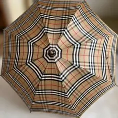 BURBERRY バーバリー ノバチェック メタリックレッド 晴雨兼用長傘