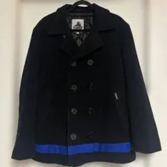 XLARGE ブラック ダブルブレストピーコート　Lサイズ