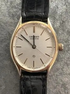 ジャンク 稼働品 ORIENT W515429-30ゴールド ホワイト ラウンドのサムネイル