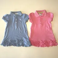 【美品】Ralph Lauren 2点セット　ピンク✖️水色ワンピース　パンツ付