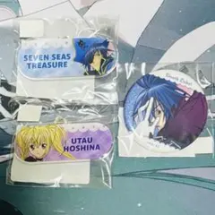 新品未開封★ドロードロー しゅごキャラ アクリルネームプレート、缶バッジセット