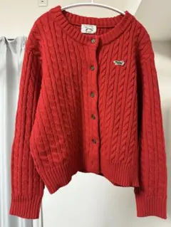 【美品】TOWNCRAFT 赤カーディガン
