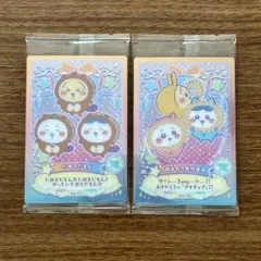 ちいかわ　ウエハース　ラッキーカードコレクション　2種セット　たぬきだもん