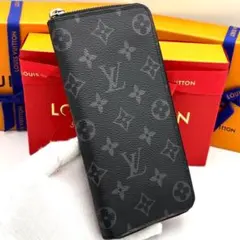 ☆極美品☆ルイヴィトン モノグラムエクリプス ジッピー ヴェルティカル 長財布