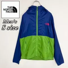 ノースフェイス ナイロンジャケット 海外限定 ブルー グリーン メンズ Sサイズ