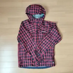 Columbia チェック柄　パーカー　 M 赤