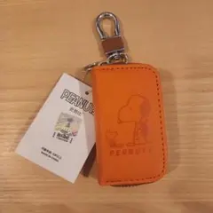 PEANUTS スヌーピー レザー風スマートキーケース
