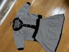 GRL 黒白チェック柄セットアップ