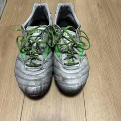 Mizuno サッカーシューズ シルバー/グリーン 値下げ交渉あり