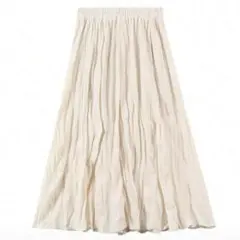 試着のみ新品未使用 SHEIN ロングスカート アプリコット フリーサイズ