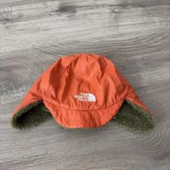 THE NORTH FACE フリース付きオレンジ帽子