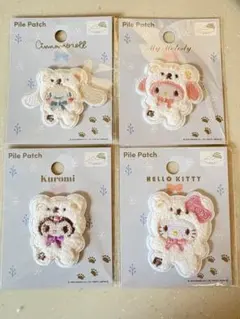 サンリオ ふわふわスノーワッペンセット 4種