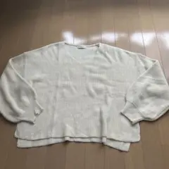 earth music&ecology アイボリー Vネック セーター